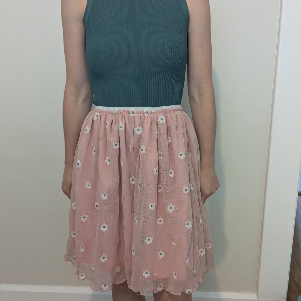 Pink Tutu Skirt | Flower Skirt